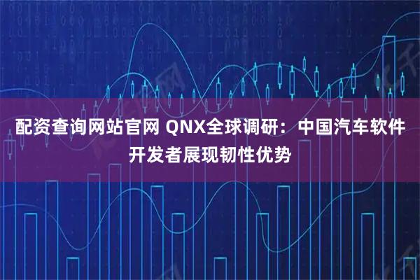 配资查询网站官网 QNX全球调研：中国汽车软件开发者展现韧性优势